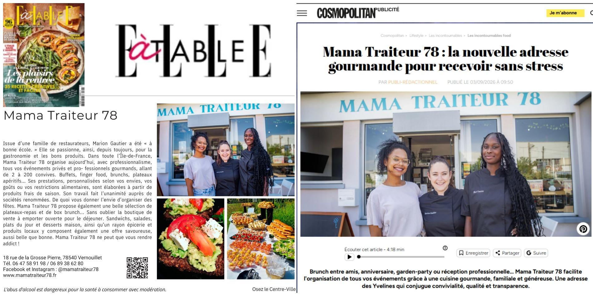 Mama Traiteur 78 dans la presse !